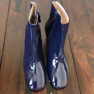 Zara Shoes - BNWT Zara Blue Patent Leather Booties Zara Shoes - BNWT Zara Blue Patent Leather Booties